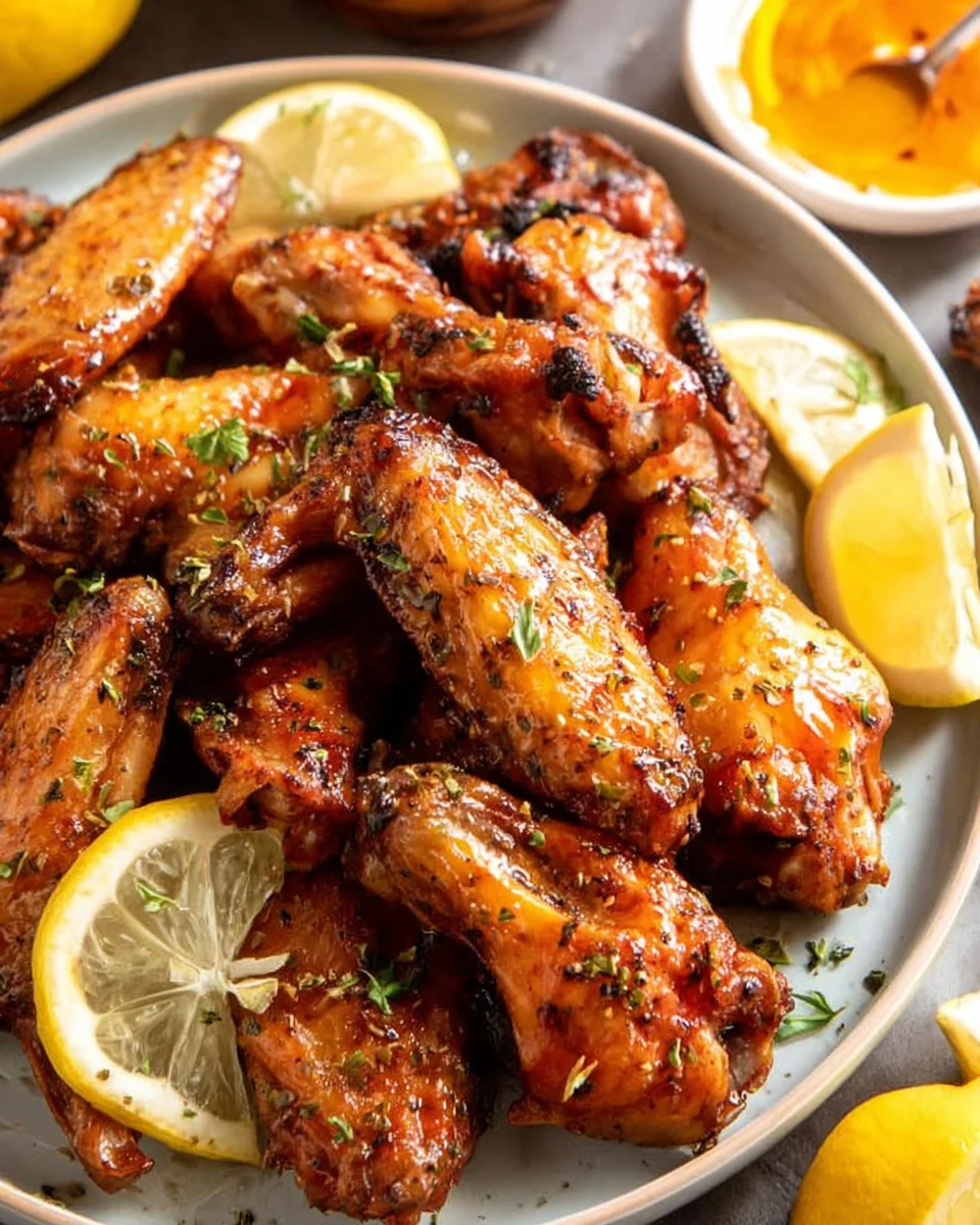Honey Lemon Pepper Wings