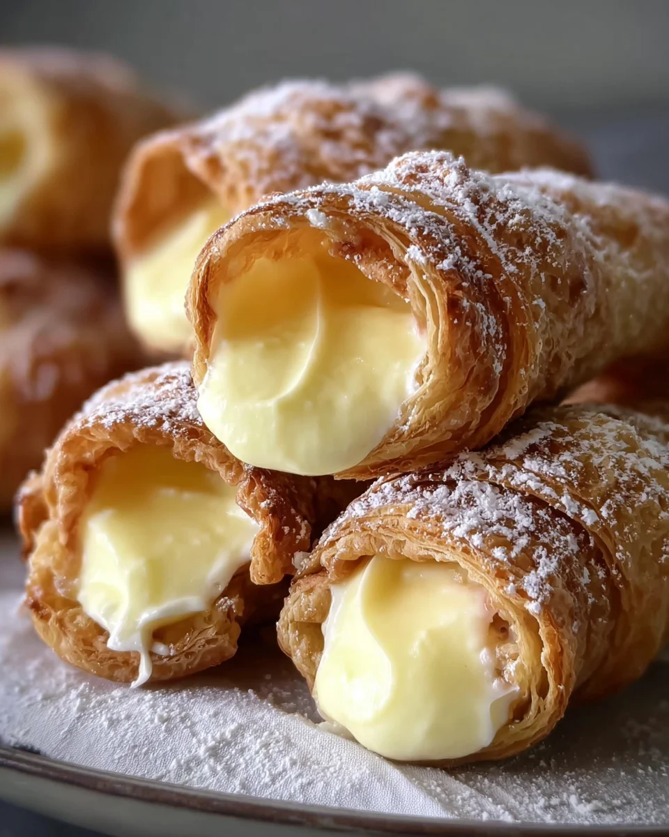 Italian Cream Stuffed Cannoncini