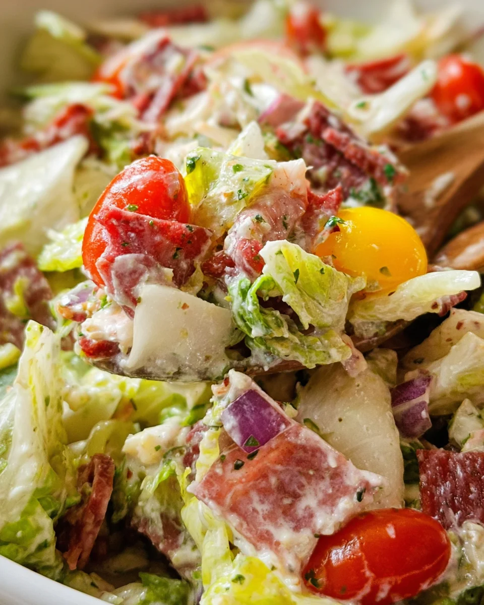 Italian Grinder Salad (Chopped Sub Salad)