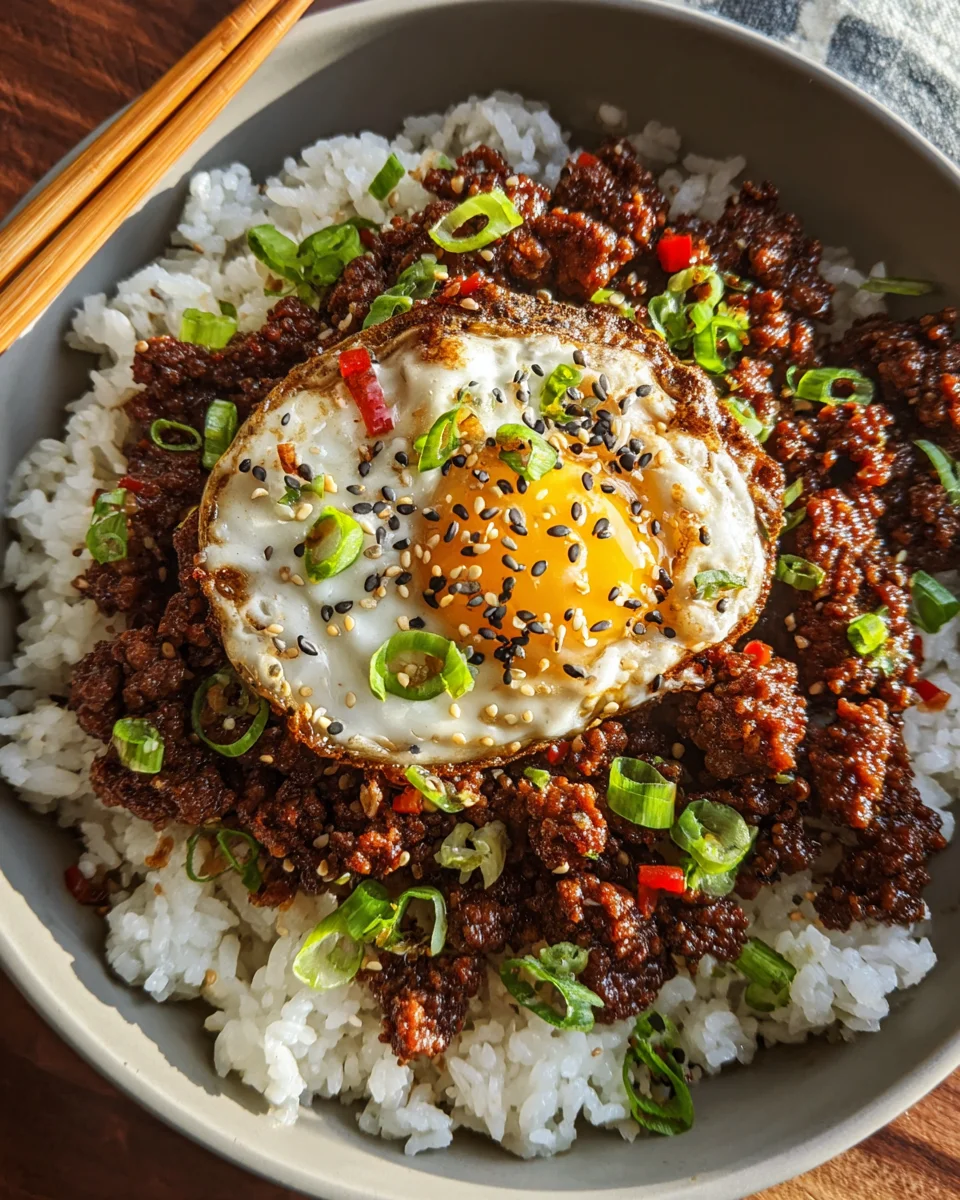 Korean Ground Beef Bowl (25-Minutes)