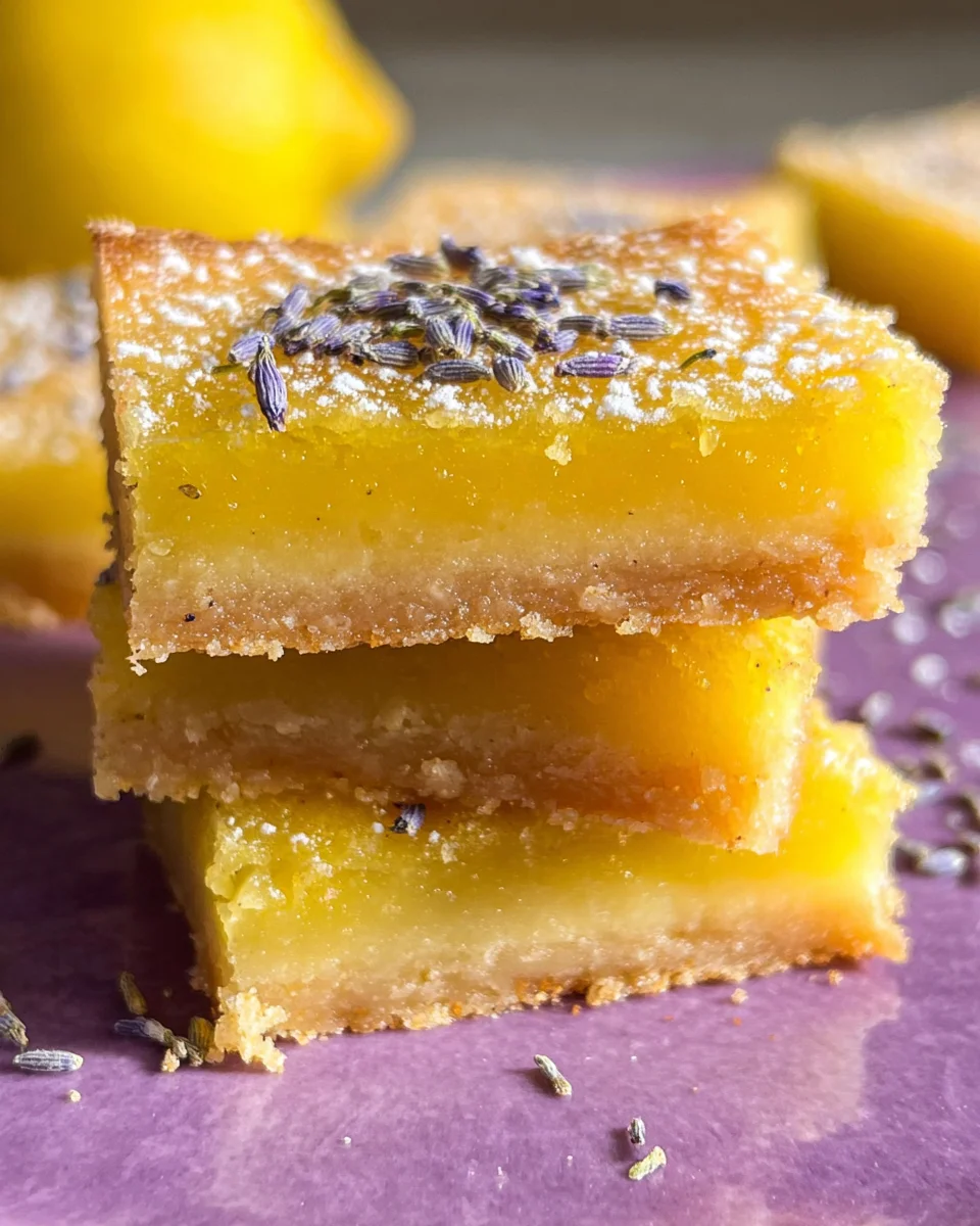 Lavender Lemon Bars