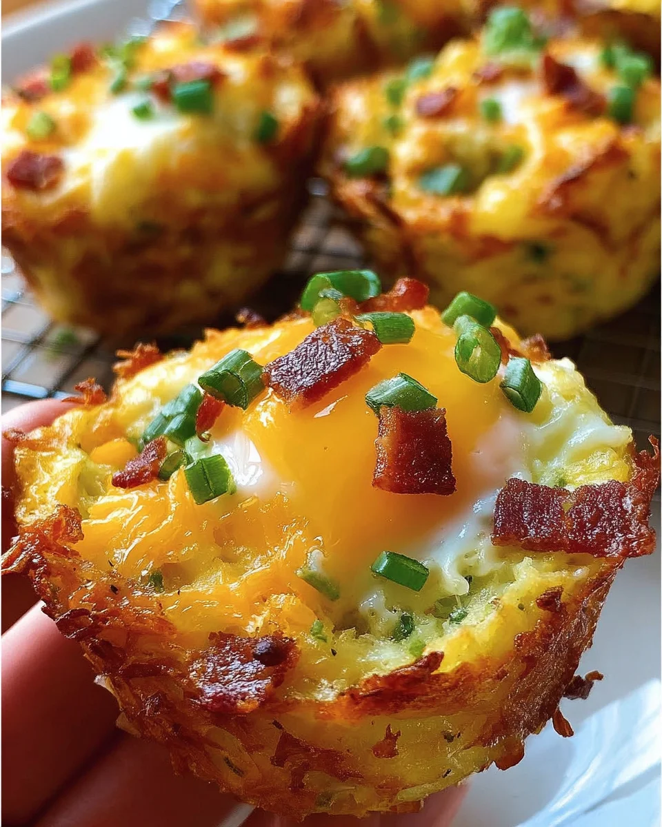 Loaded Bacon and Egg Hash Brown Muffins