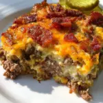 Low-Carb Bacon Cheeseburger Casserole