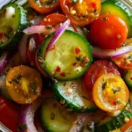 Marinated Cucumbers, Onions, and Tomatoes