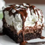 Marshmallow Chocolate Poke Cake