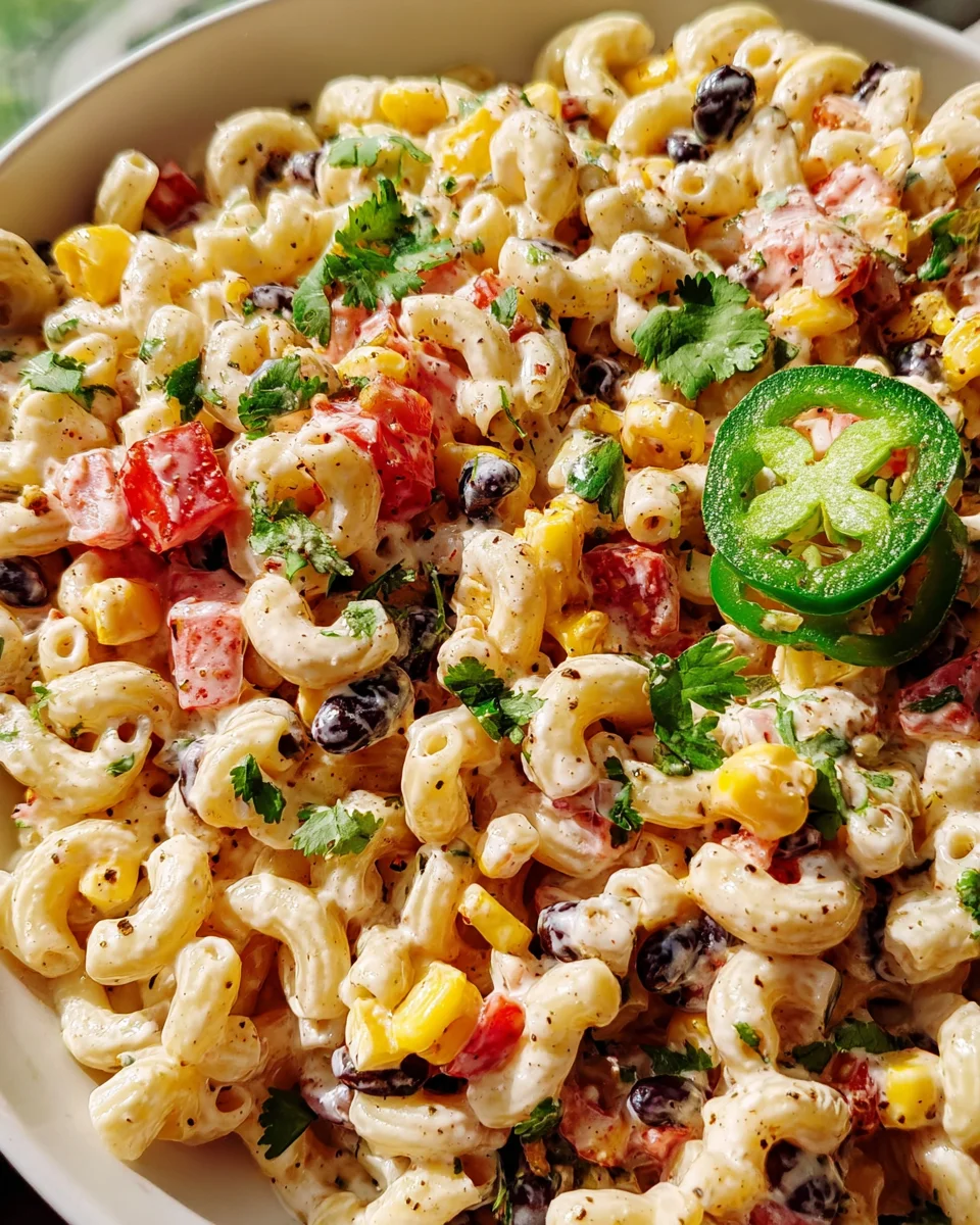Mexican Macaroni Salad Recipe