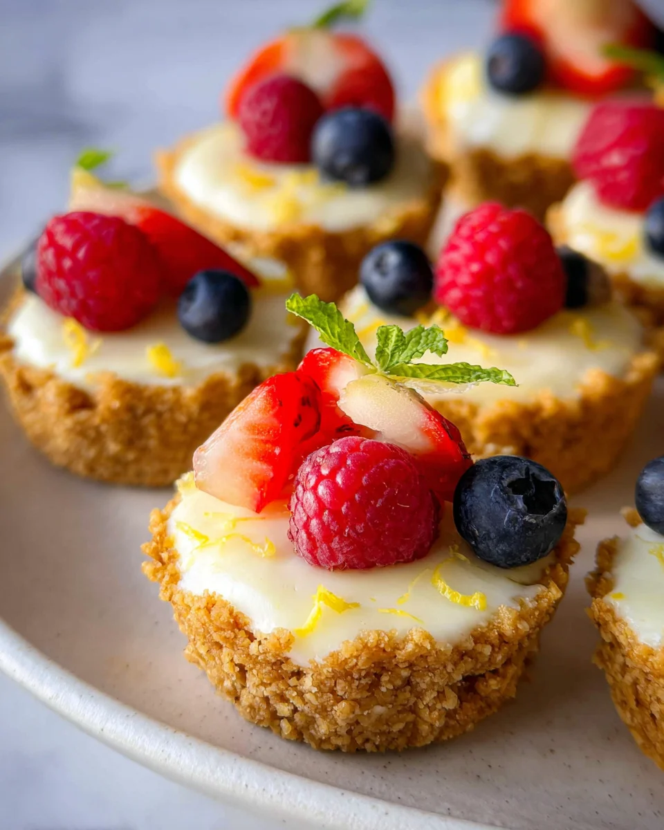 Mini Lemon Cheesecake Tarts