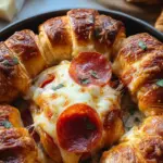 Mozzarella Pepperoni Croissant Rolls