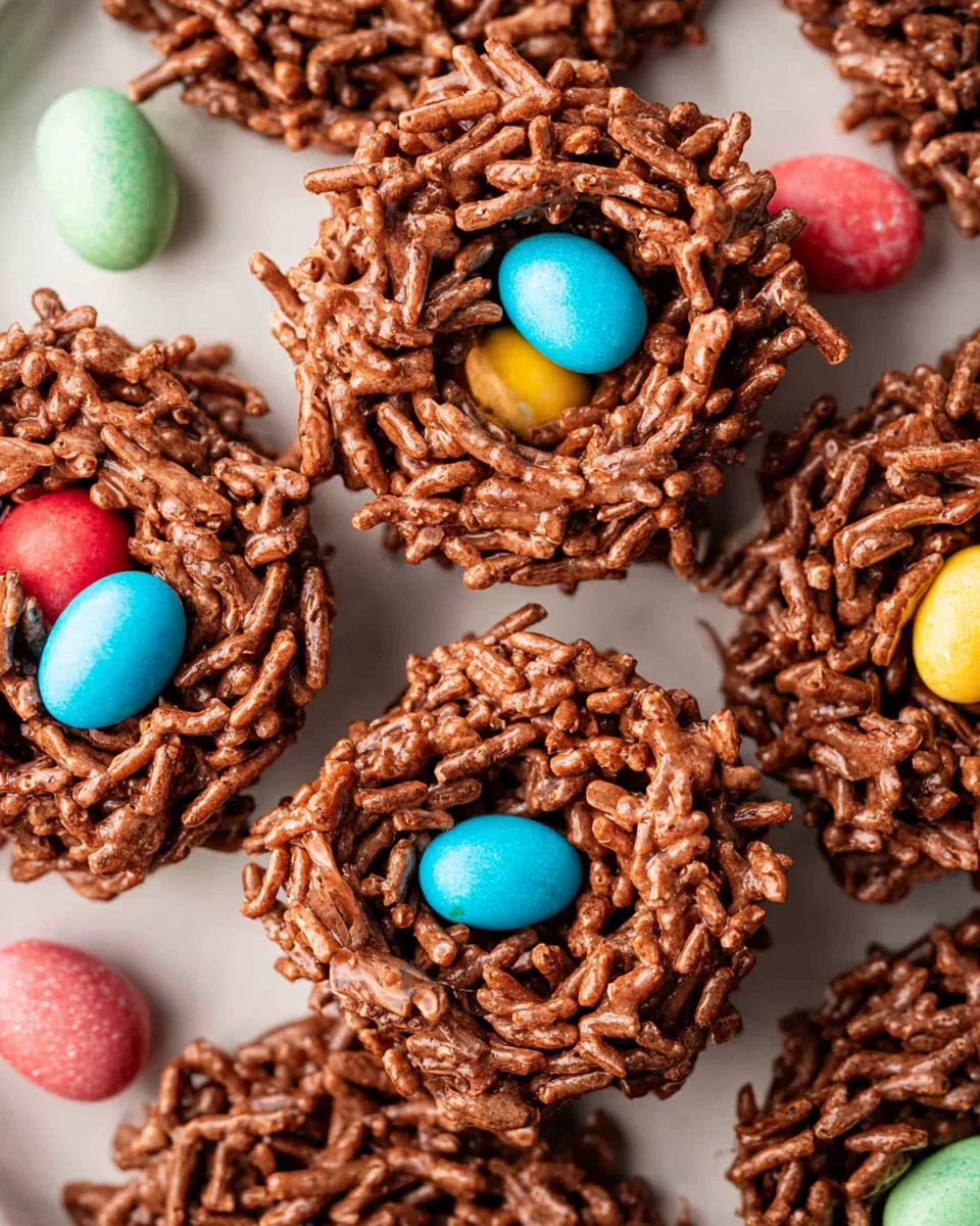 No-Bake Chocolate Bird Nests
