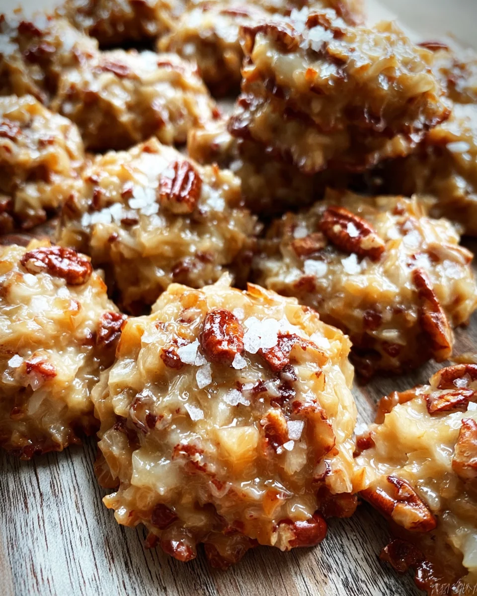 No-Bake Coconut Praline Cookies