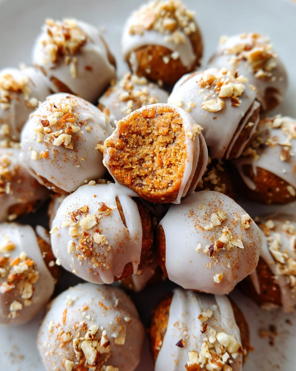 No Bake Carrot Cake Bites