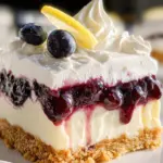 No Bake Lemon Blueberry Dessert