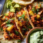 One Pan Chicken & Pineapple Tacos