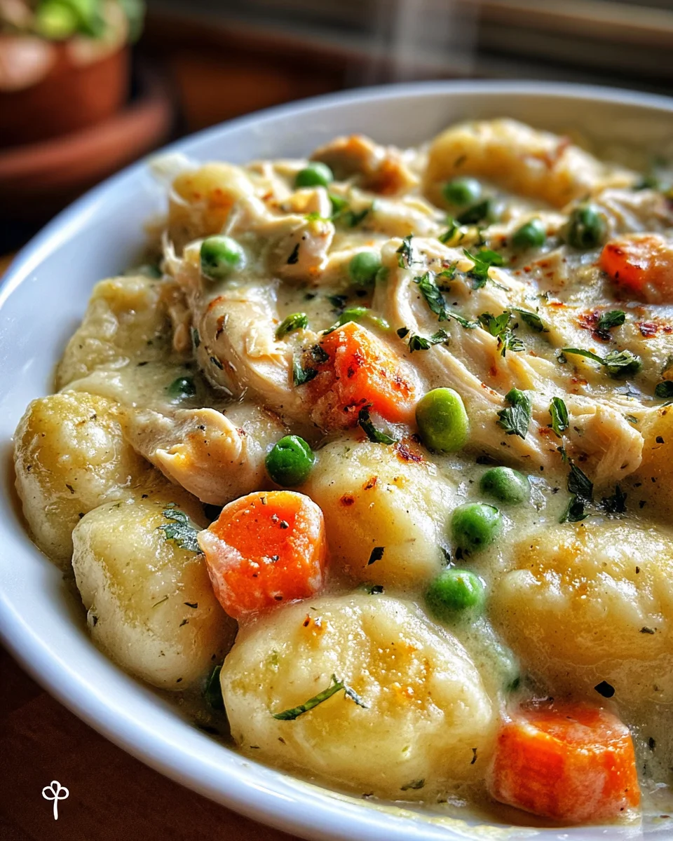 One Pot Gnocchi Chicken Pot Pie