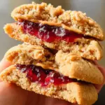 PB&J Stuffed Cookies