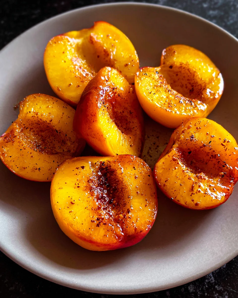 Pan Fried Peaches