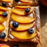 Peaches and Cream Puff Pastry Tart