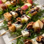 Pear & Brie Cheese Salad Skewers