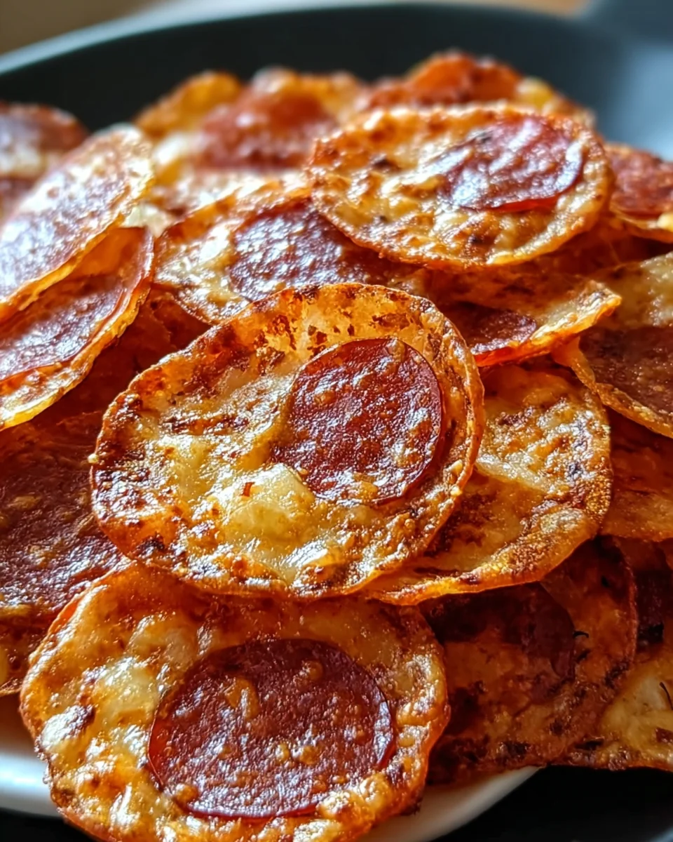 Pepperoni Cheese Crisps