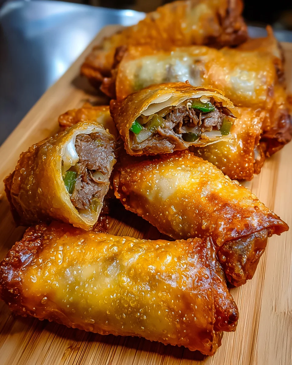 Philly Cheesesteak Egg Roll