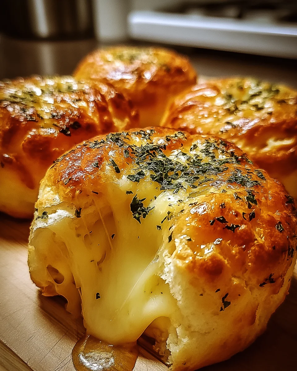 Pillsbury Biscuit Garlic Butter Cheese Bombs