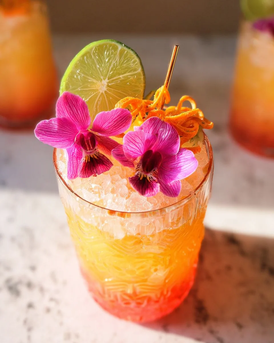 Pineapple Mango Rum Punch Recipe That is Almost too Pretty to Drink