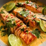 Poached Salmon in Coconut Lime Sauce