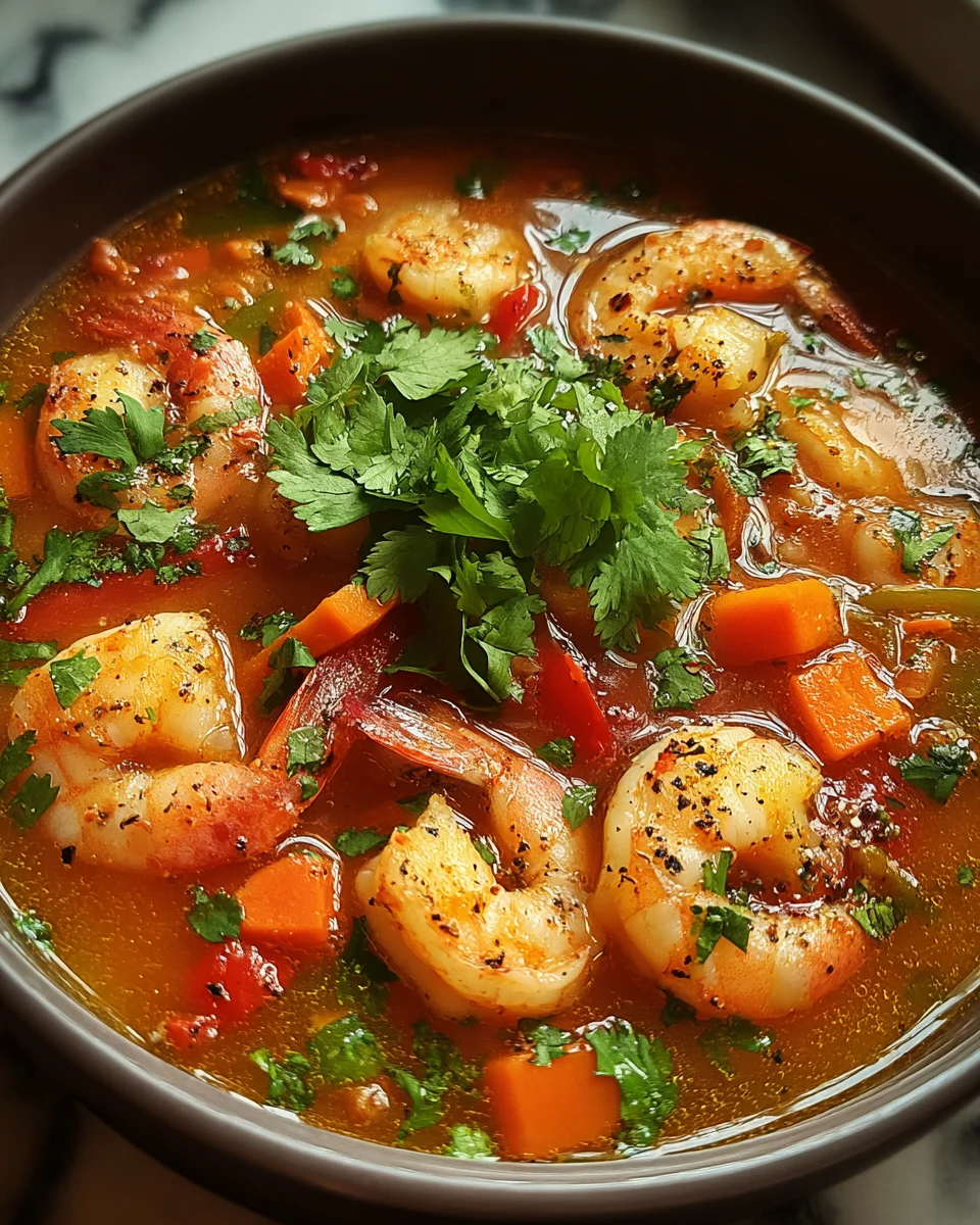 Quick and Spicy Shrimp Soup