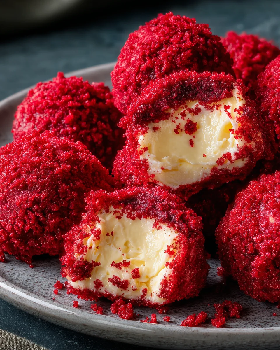 Red Velvet Cheesecake Bites
