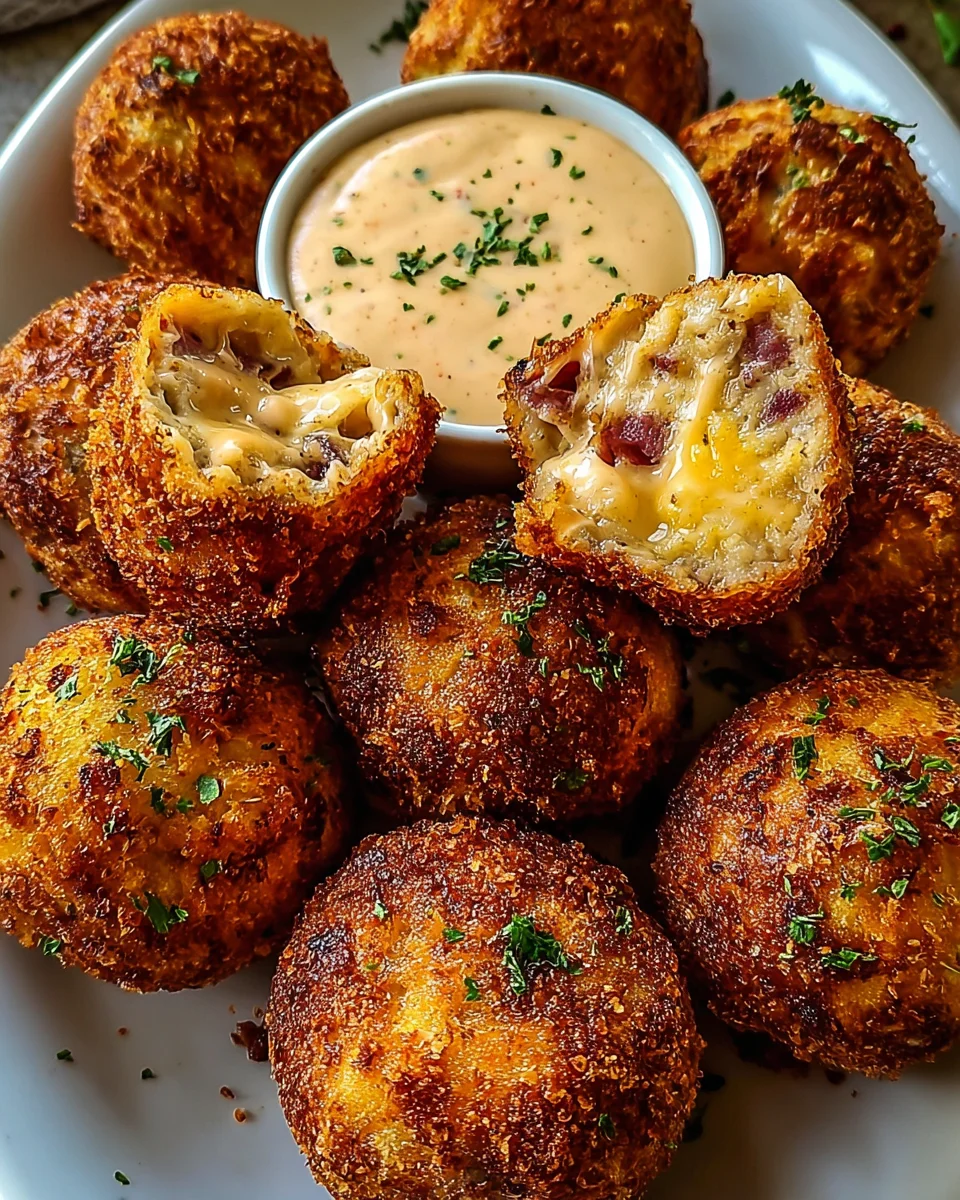 Reuben Balls with Spicy Thousand Island Dipping Sauce