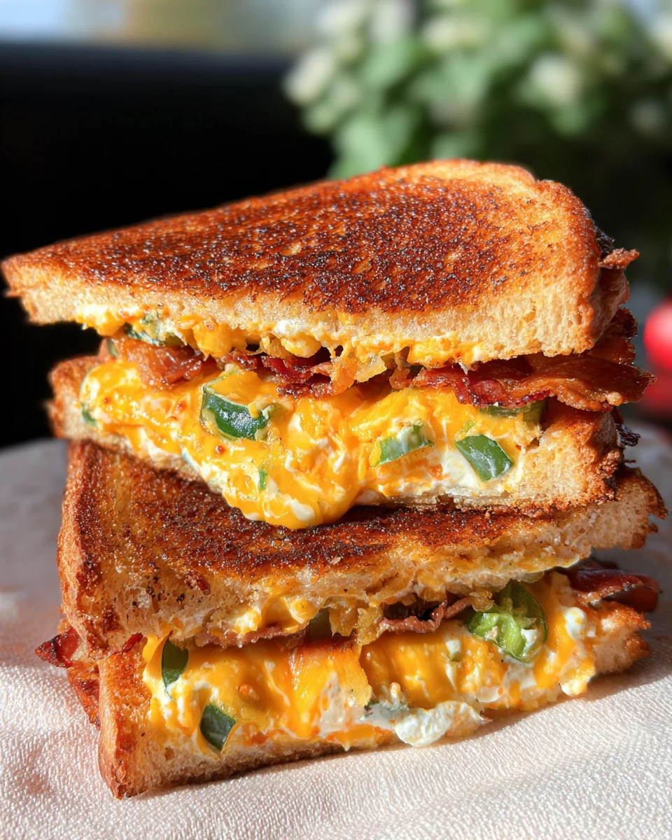 Roasted Jalapeño Popper Grilled Cheese