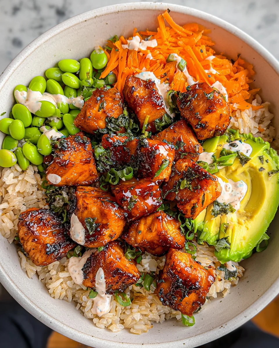 Salmon Teriyaki Bowl