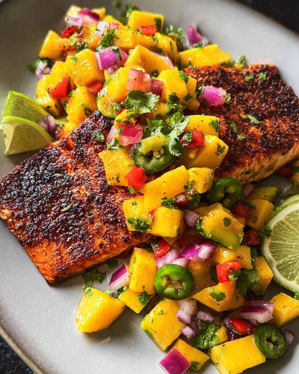 Salmon with Mango Salsa