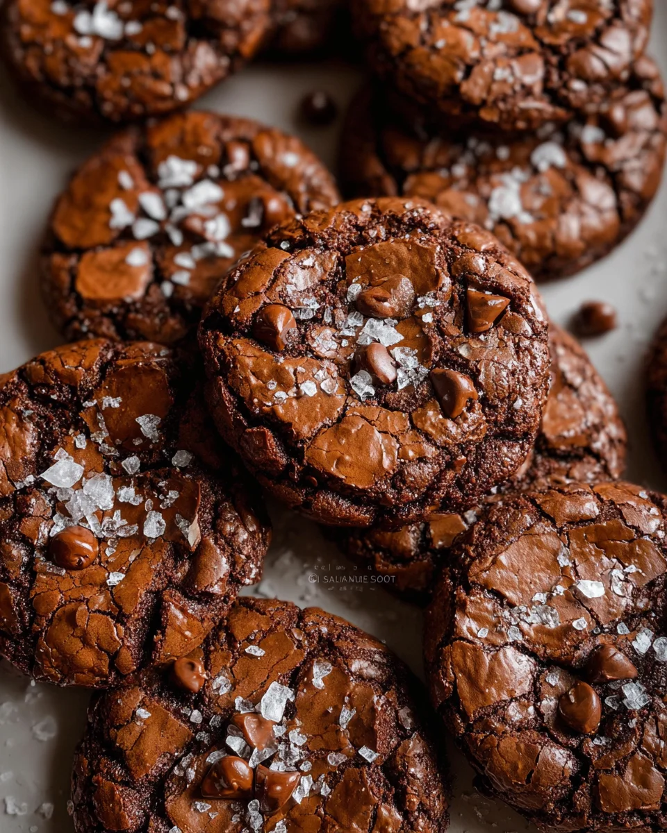 Salted Brownie Cookies
