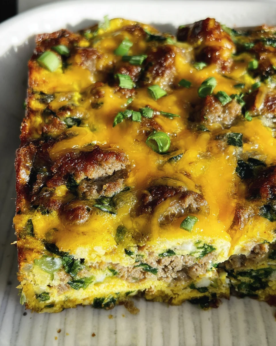 Sausage & Egg Keto Breakfast Casserole