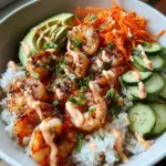 Shrimp Rice Bowls with Spicy Mayo