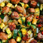 Skillet Sausage and Zucchini