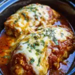 Slow Cooker Cheesy Mozzarella Chicken