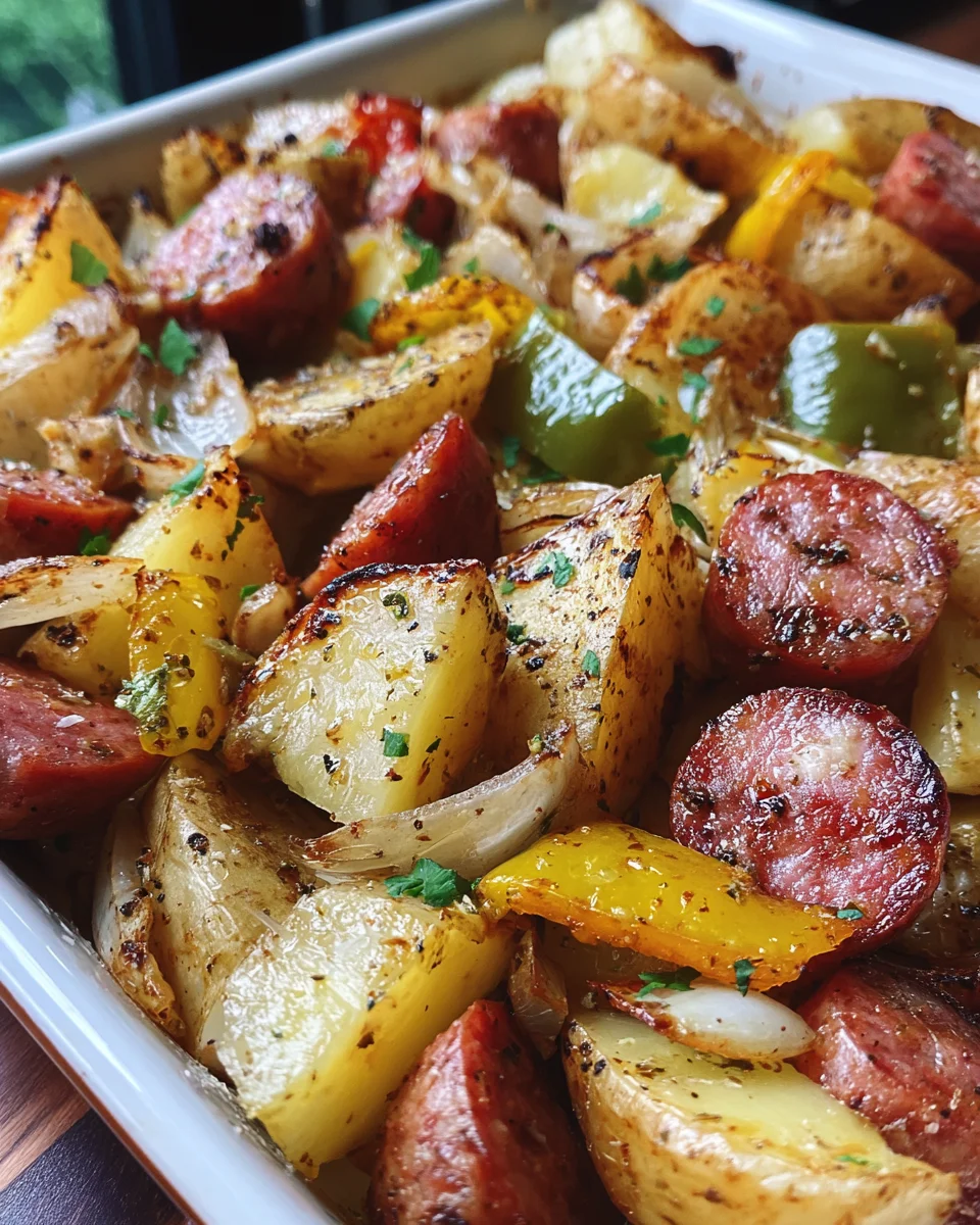Smoked Sausage and Potato Bake