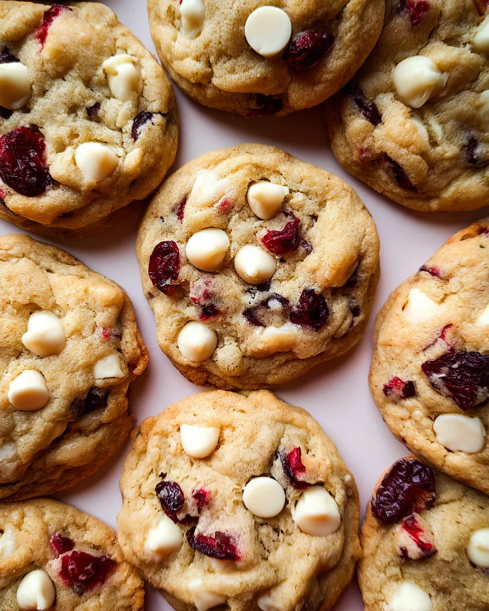 Soft-Baked White Chocolate Cranberry Cookies