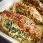 Spinach Stuffed Chicken Fillets