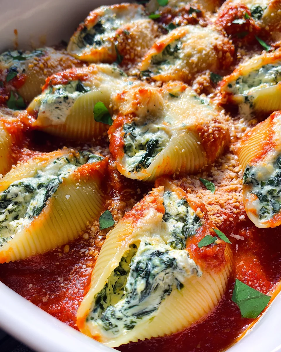 Spinach and Ricotta Stuffed Shells Recipe