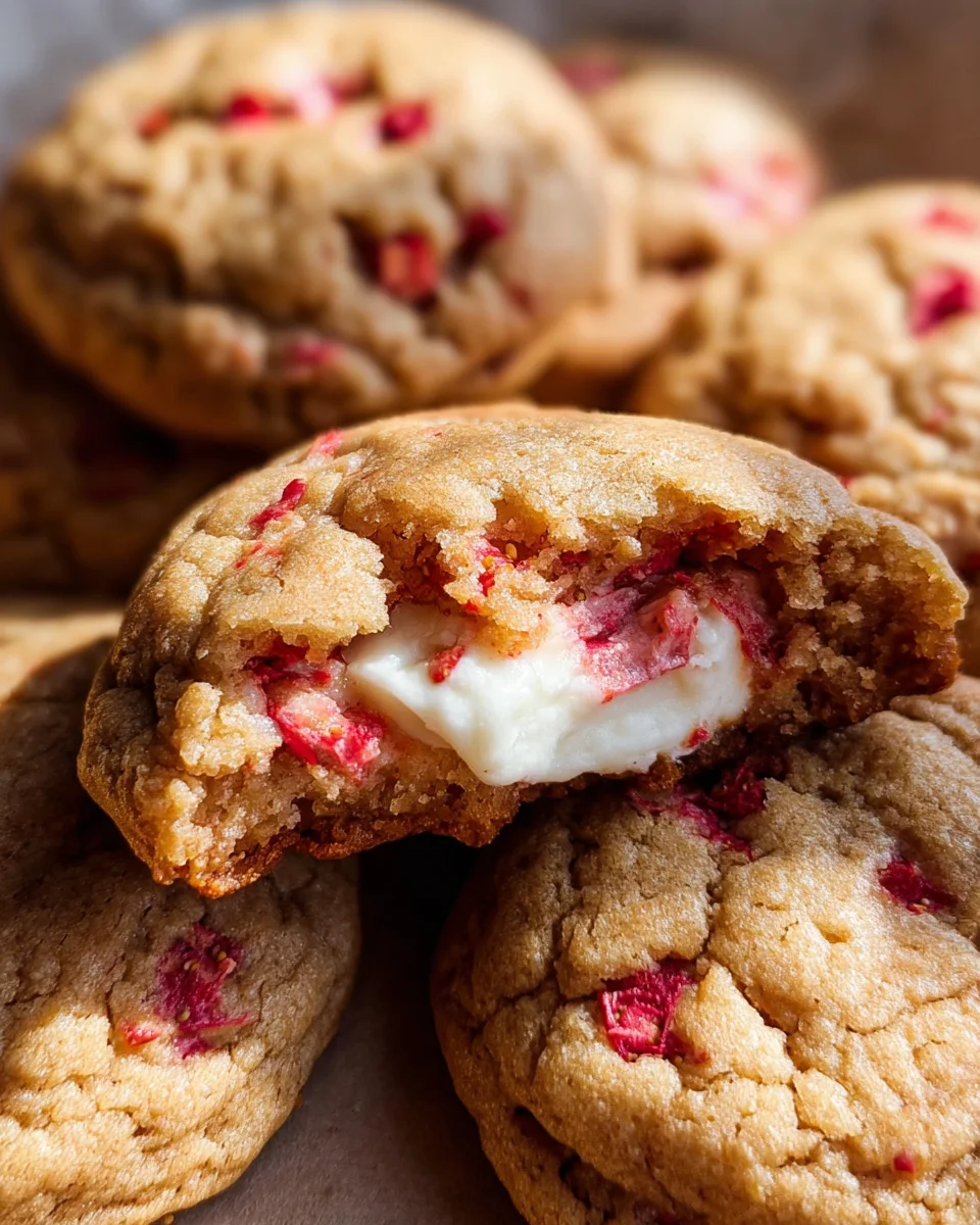 Strawberry Cheesecake Cookies