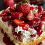Strawberry Cheesecake Dump Cake