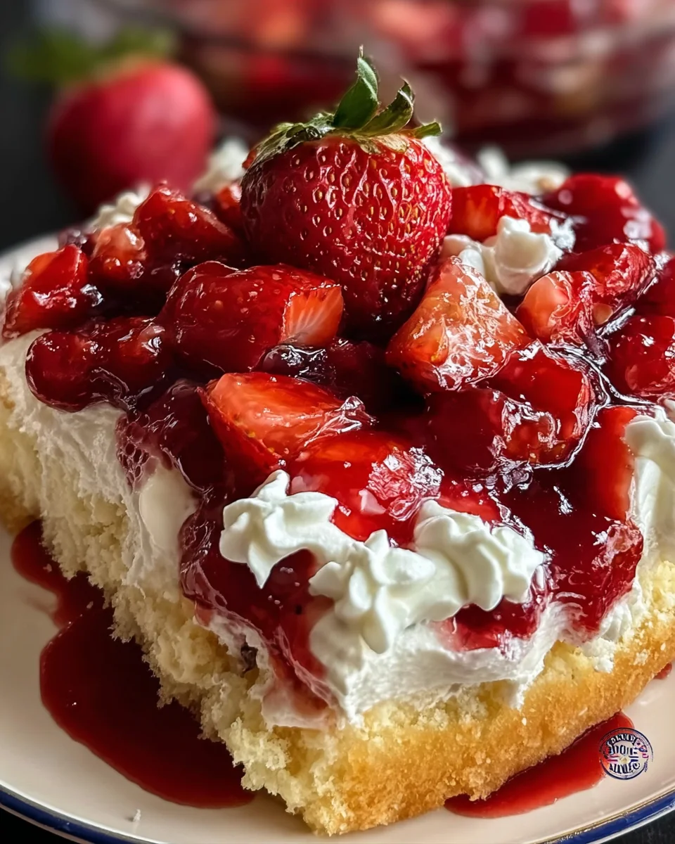 Strawberry Cheesecake Dump Cake