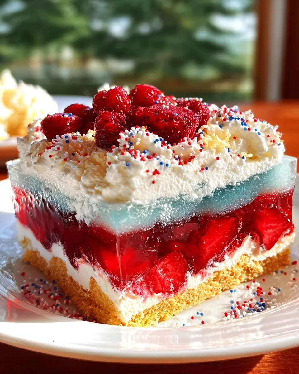 Summer Berry Jello Lasagna
