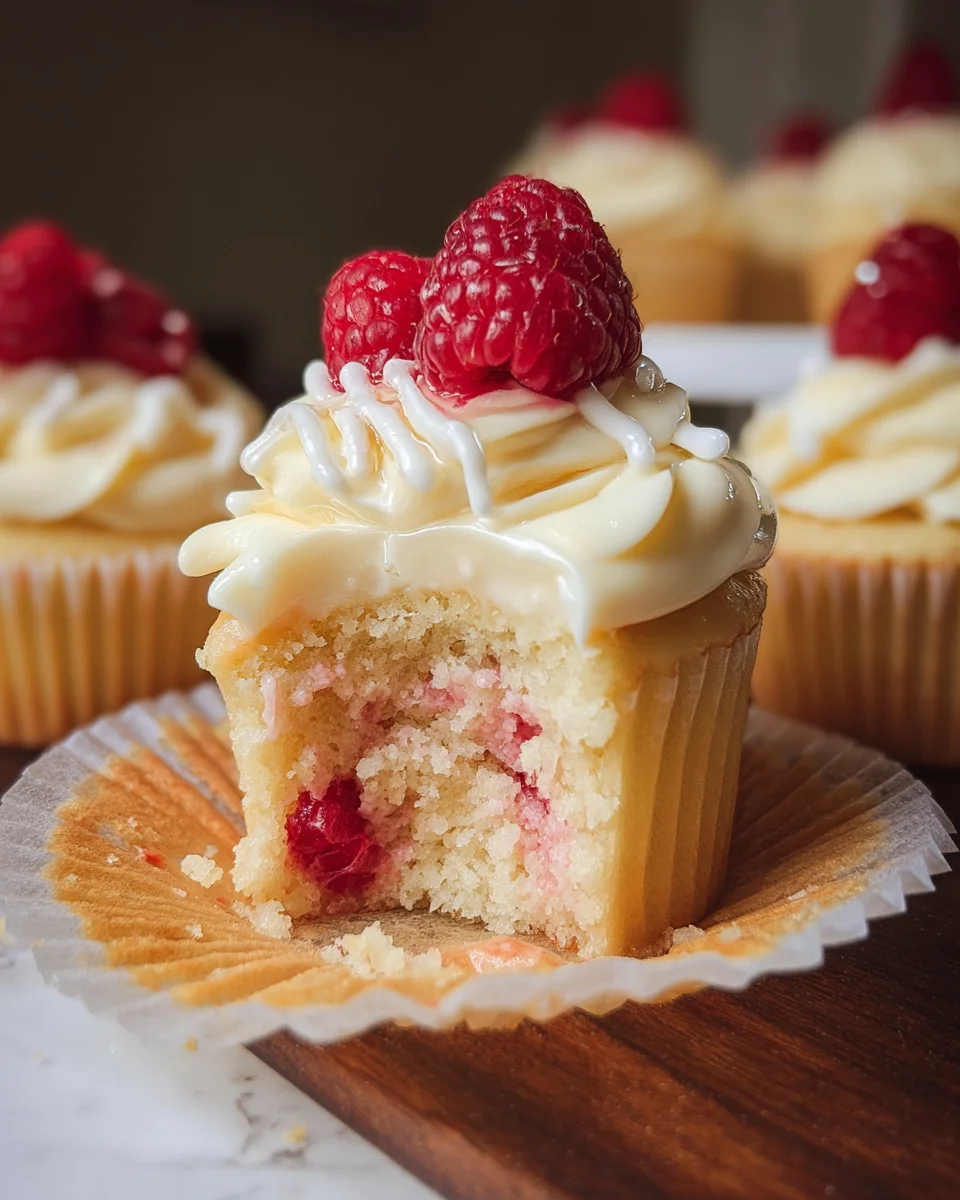 The Best White Chocolate Raspberry Cupcakes
