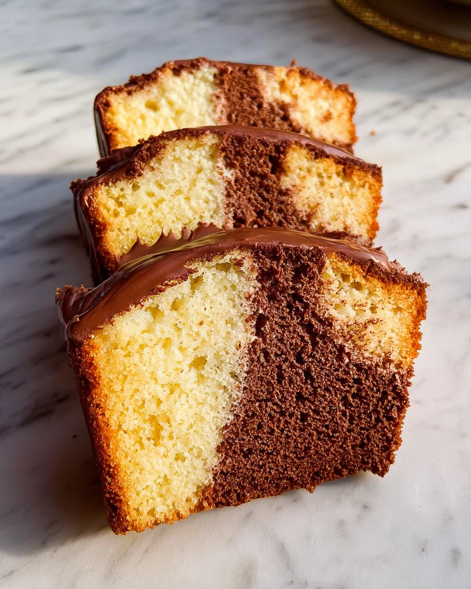 Three Layer Pound Cake