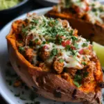 Turkey Taco Stuffed Sweet Potatoes