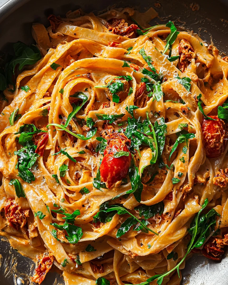 Vegan Creamy Sun Dried Tomato Pasta Recipe
